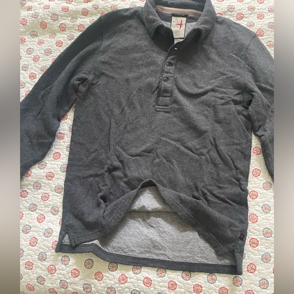 Relwen Thermal Polo in Charcoal Heather. Size Medium. - Picture 3 of 7